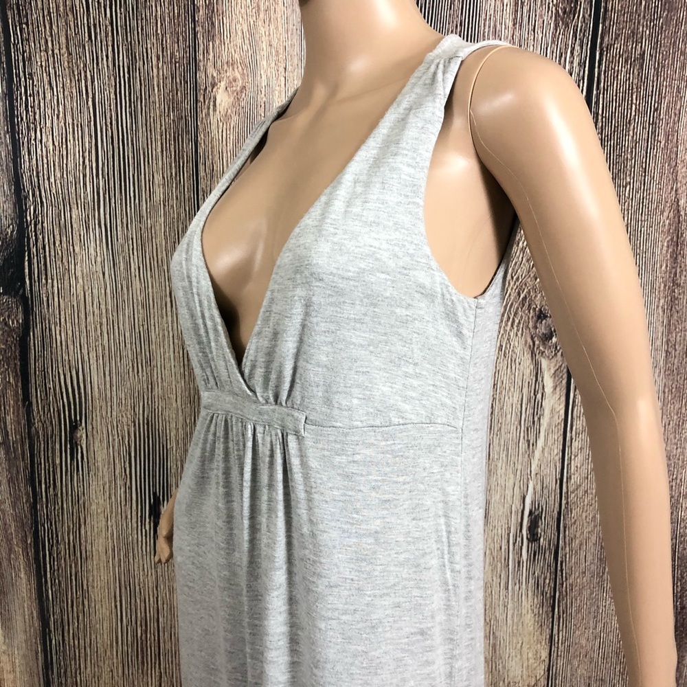 J Crew Midi Grey Ruffle Hem Dress - Picture 4 of 11